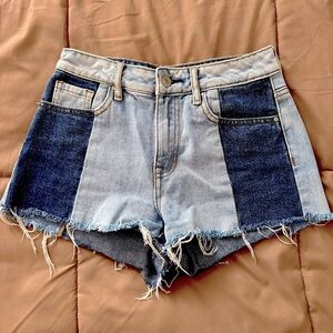 Patch Jean Shorts